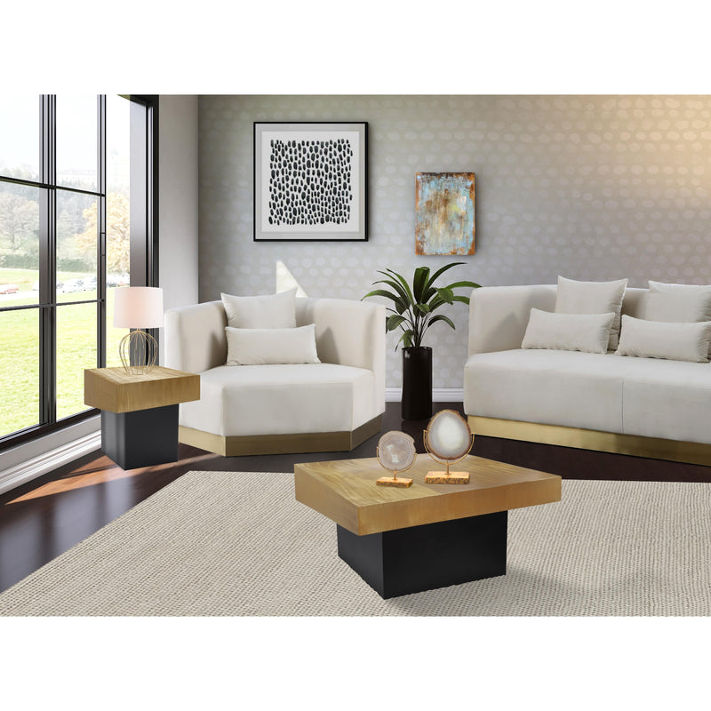 Meridian Palladium Gold Coffee Table IMAGE 9