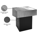 Meridian Palladium Silver End Table IMAGE 8