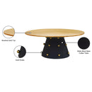 Meridian Raven Black / Gold Coffee Table IMAGE 6