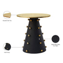 Meridian Raven Black / Gold End Table IMAGE 6