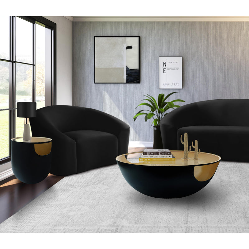 Meridian Doma Black / Gold End Table IMAGE 7