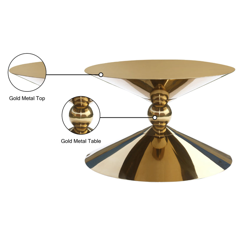 Meridian Malia Gold Coffee Table IMAGE 6