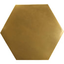 Meridian Hexagon Brushed Gold Coffee Table IMAGE 7