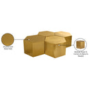 Meridian Hexagon Brushed Gold Coffee Table IMAGE 4