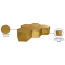 Meridian Hexagon Brushed Gold Coffee Table IMAGE 4