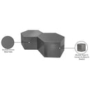 Meridian Hexagon Brushed Chrome Coffee Table IMAGE 4