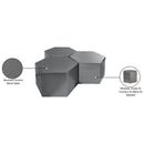 Meridian Hexagon Brushed Chrome Coffee Table IMAGE 4