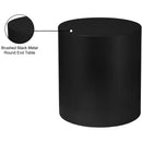Meridian Cylinder Matte Black End Table IMAGE 6