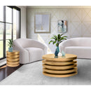 Meridian Levels Brushed Gold Coffee Table IMAGE 7