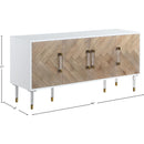 Meridian Jive White Lacquer Sideboard/Buffet IMAGE 7