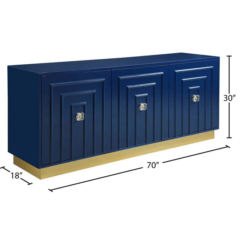 Meridian Cosmopolitan Navy Lacquer Sideboard/Buffet IMAGE 7