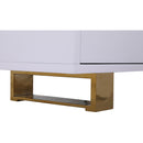 Meridian Excel White Lacquer Sideboard/Buffet IMAGE 8