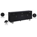 Meridian Excel Grey Oak Veneer Lacquer Sideboard/Buffet IMAGE 9