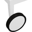 Meridian Nizuc Black Mesh Water Resistant Fabric Outdoor Patio Aluminum Mesh Chaise Lounge Chair IMAGE 12