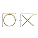 Meridian XOXO Gold Stainless Steel Wall Decor IMAGE 7