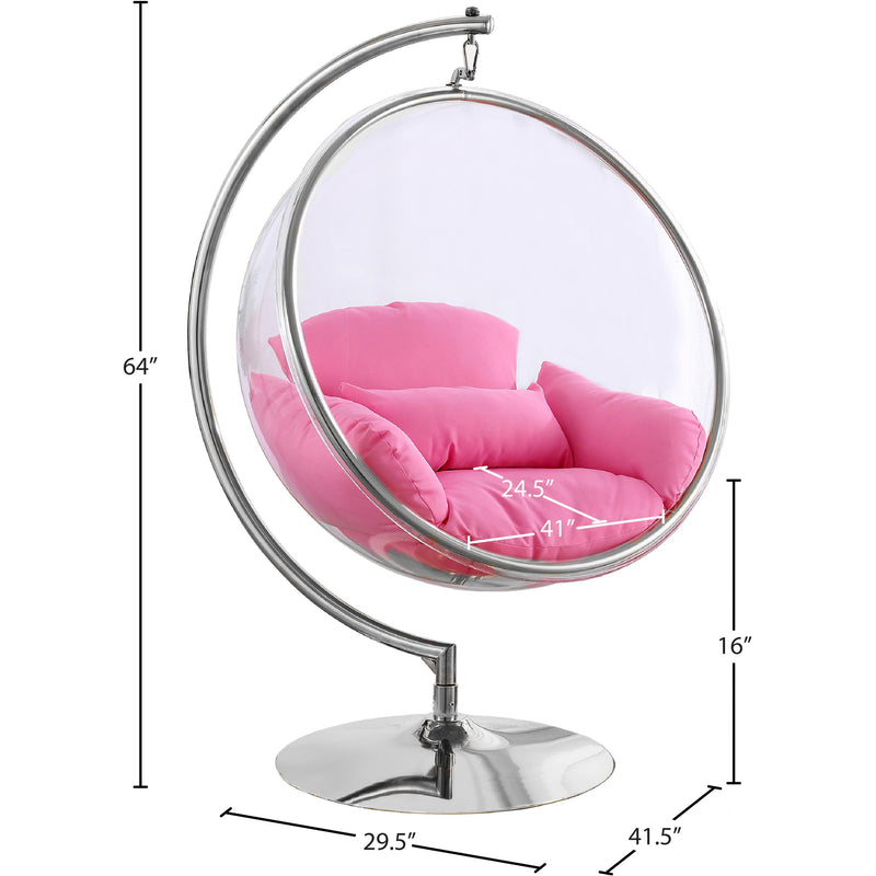 Meridian Luna Pink Durable Fabric Acrylic Swing Chair IMAGE 6