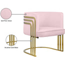 Meridian Rays Pink Velvet Accent Chair IMAGE 8