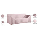 Meridian Naya Pink Velvet Loveseat IMAGE 10