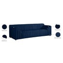 Meridian Naya Navy Velvet Sofa IMAGE 10