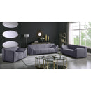 Meridian Naya Grey Velvet Sofa IMAGE 8