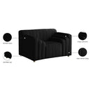 Meridian Naya Black Velvet Chair IMAGE 10