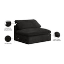 Meridian Cozy Black Velvet Chair IMAGE 7