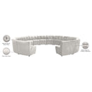 Meridian Limitless Cream Velvet 14 pc Modular Sectional IMAGE 13