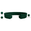 Meridian Limitless Green Velvet 14 pc Modular Sectional IMAGE 13