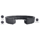 Meridian Limitless Grey Velvet 14 pc Modular Sectional IMAGE 13