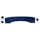 Meridian Limitless Navy Velvet 8 pc Modular Sectional IMAGE 14