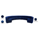 Meridian Limitless Navy Velvet 11 pc Modular Sectional IMAGE 14