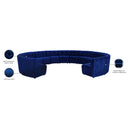 Meridian Limitless Navy Velvet 13 pc Modular Sectional IMAGE 14