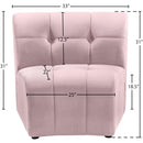 Meridian Limitless Pink Velvet Modular Chair IMAGE 13