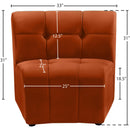 Meridian Limitless Cognac Velvet Modular Chair IMAGE 13