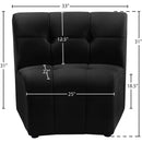 Meridian Limitless Black Velvet Modular Chair IMAGE 13