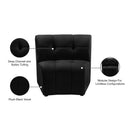 Meridian Limitless Black Velvet Modular Chair IMAGE 14