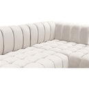 Meridian Gwen Cream Velvet 3 pc Sectional (3 Boxes) IMAGE 15