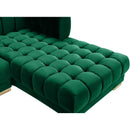 Meridian Gwen Green Velvet 3 pc Sectional (3 Boxes) IMAGE 14