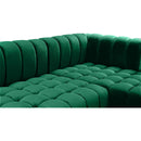 Meridian Gwen Green Velvet 3 pc Sectional (3 Boxes) IMAGE 15
