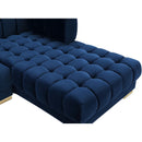 Meridian Gwen Navy Velvet 3 pc Sectional (3 Boxes) IMAGE 14
