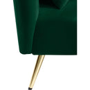 Meridian Nolan Green Velvet Chaise IMAGE 12