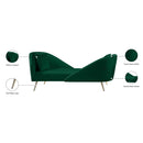 Meridian Nolan Green Velvet Chaise IMAGE 14