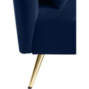 Meridian Nolan Navy Velvet Chaise IMAGE 12