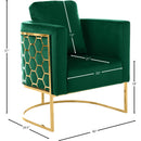Meridian Casa Green Velvet Chair IMAGE 7