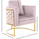 Meridian Casa Pink Velvet Chair IMAGE 7