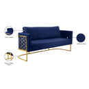 Meridian Casa Navy Velvet Sofa IMAGE 8