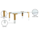 Meridian Casper Rich Gold Dining Table IMAGE 8
