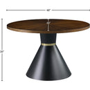 Meridian Sheridan Brown Wood Dining Table IMAGE 4