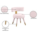 Meridian Fitzroy Pink Velvet Dining Chair IMAGE 7