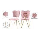 Meridian Angel Pink Velvet Dining Chair IMAGE 7